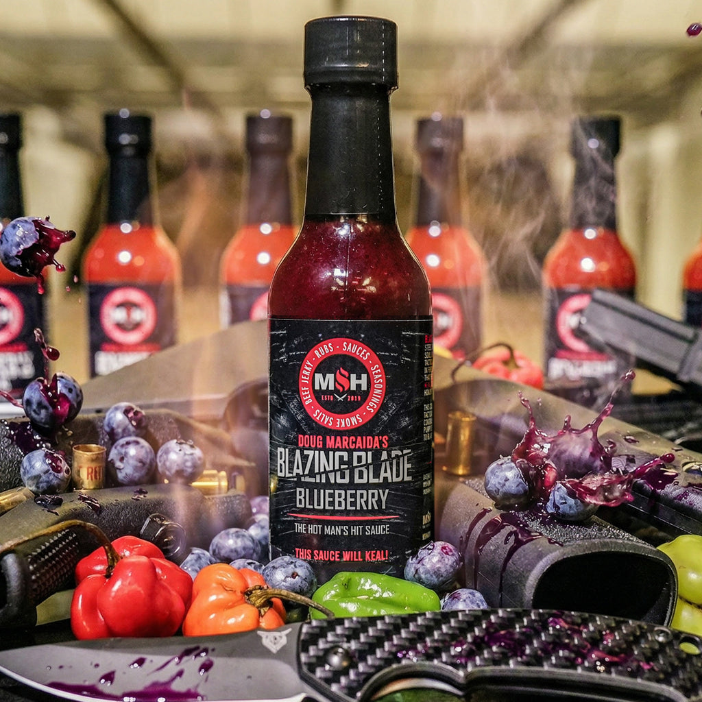Doug Marcaida's Blazing Blade Blueberry Hot Sauce – MSH Nation