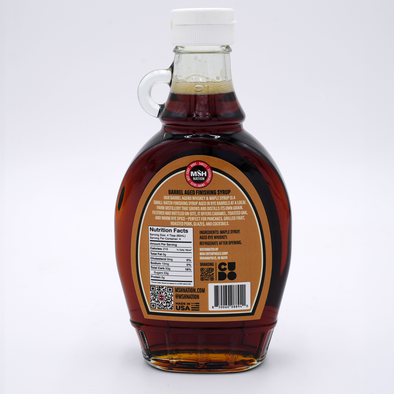 Barrel Aged Rye Whiskey Maple Syrup