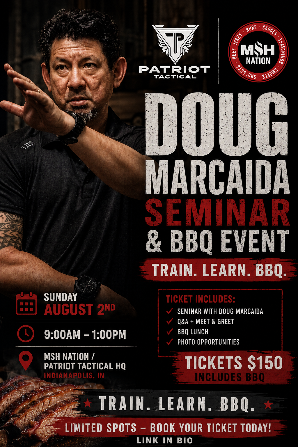 Doug Marcaida Live Seminar & BBQ Experience | August 2